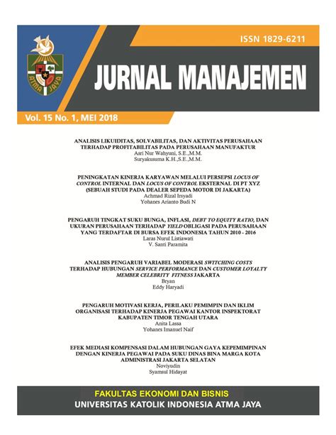 manajemen organisasi jurnal